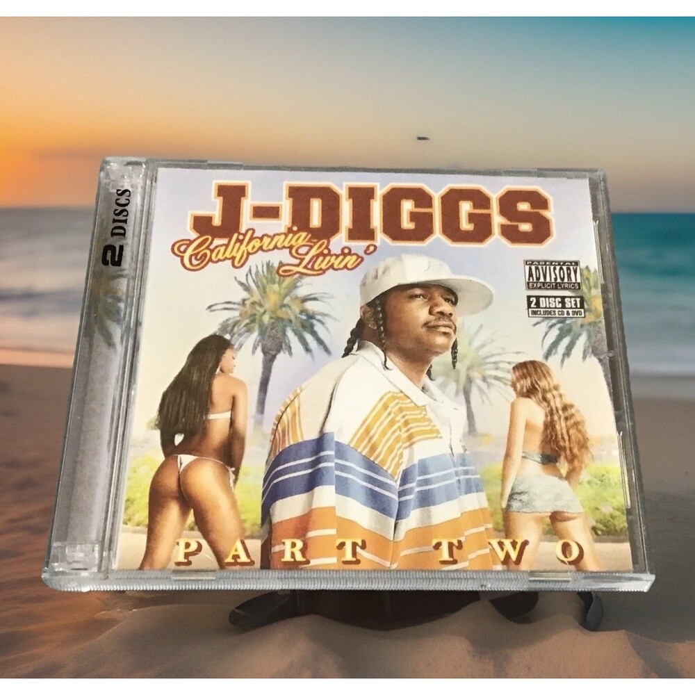 J-Diggs "California Livin Part 2" (2005) - 2-Disc CD & DVD Rap Hip-Hop VG+
